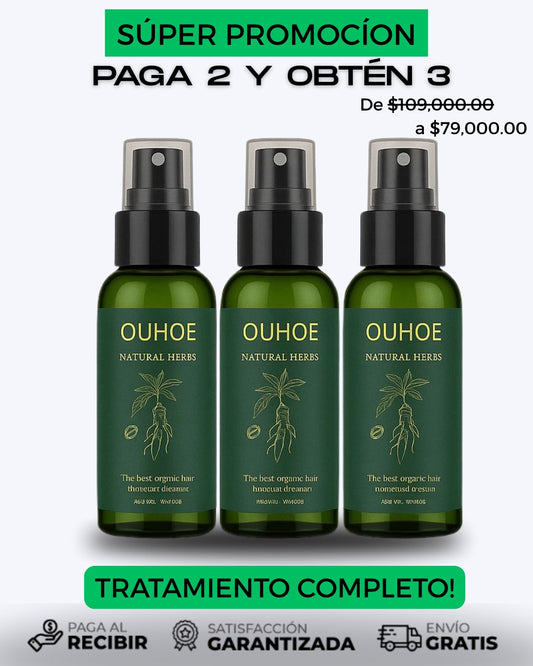 COMPRA 2 Y LLÉVATE 3 - SPRAY PARA CRECER EL PELO OUHOE